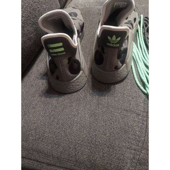 US 16 Pharrell Williams x adidas NMD Hu Animal Print Grey/ Black RARE Mens Shoes - Picture 12 of 15